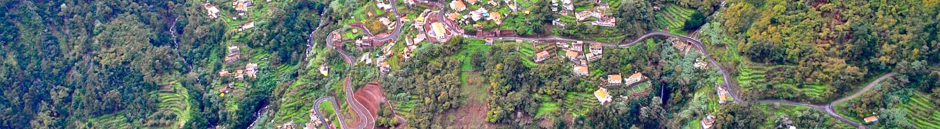 Ariel view of Nun's valley, Madeira