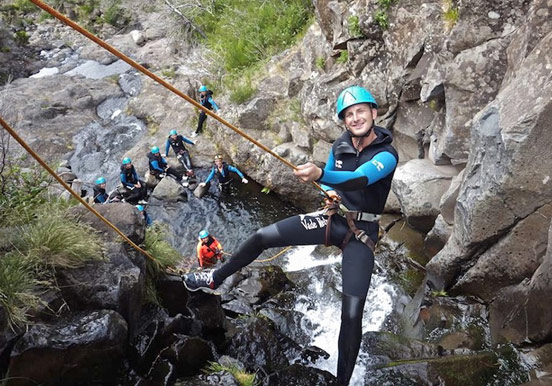 abseiling for Madeira canyoning adventure