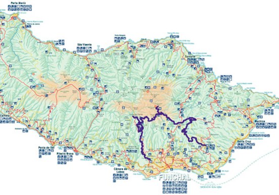 Madeira Nuns and Valleys tour route