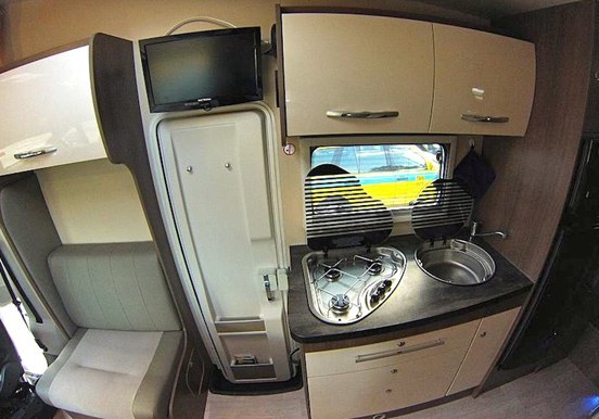 campervan kitchen for Madeira tours
