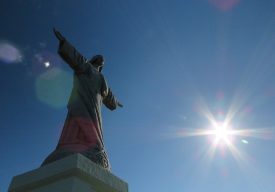 The Sacred Heart Christ statue