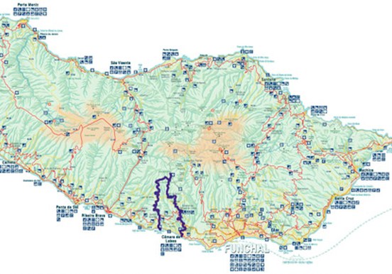 Vineyards and Colours tour route