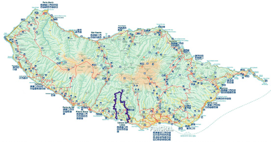 Vineyards and Colours tour route