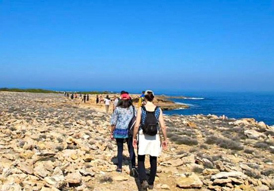 hiking tour through Tanit Ibiza rocky coast