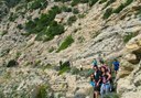 hiking tour through rock formations in Ibiza