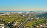 Ibiza view from hot air balloon
