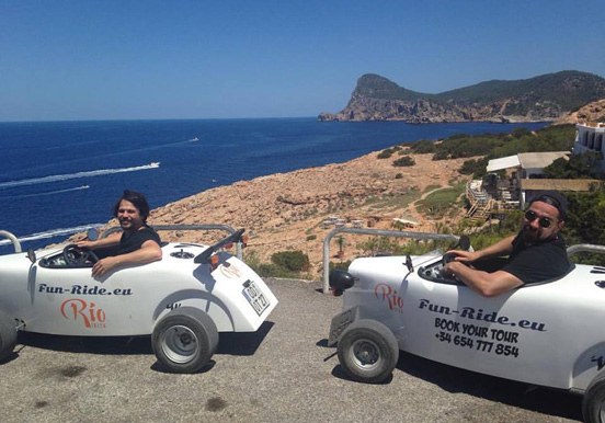 Ibiza swimming hot rod tour