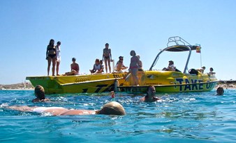 Ibiza sunset speedboat adventure