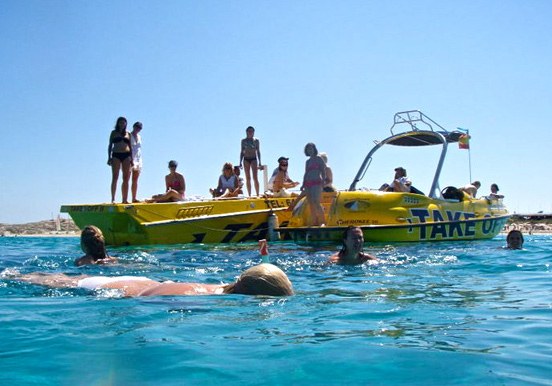 speedboat adventure in Ibiza