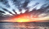 sunset for speed boat adventure in Ibiza