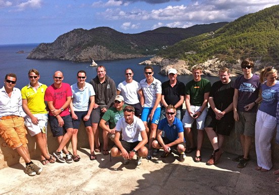 jeep safari tour participants in Ibiza coast