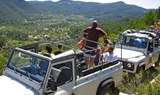 view of Ibiza mountains in jeep safari tour
