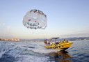 speedboat for parasailing excursion in Ibiza coast