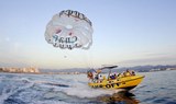 speedboat for parasailing excursion in Ibiza coast