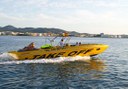 speedboat for parasailing in Ibiza