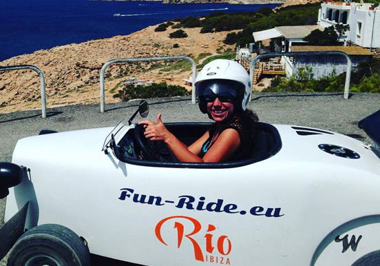 Ibiza sunset hot rod tour