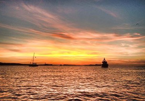 sunset jet boat 360° in Ibiza
