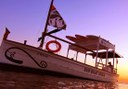 boat for stand up paddle sunset excursion