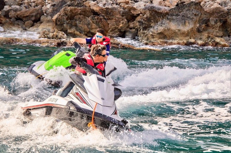 Jet ski excursion bay of Alcudia Mallorca.jpg