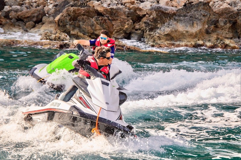 Jet ski excursion bay of Alcudia Mallorca.jpg