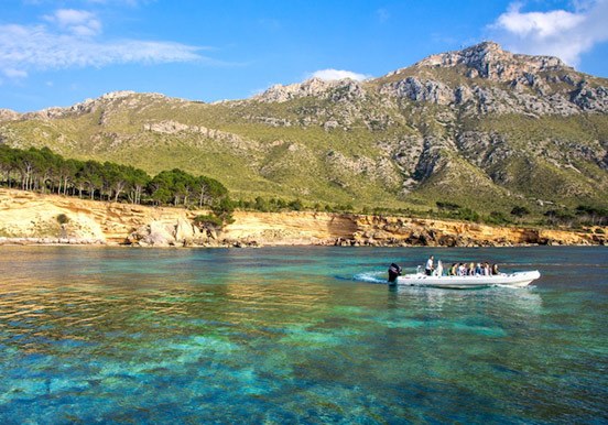 boat excursion in Llevant Natural park