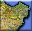 buggy tour 1 in East Mallorca route map