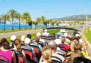ride city bus tour along Mallorca coast