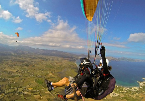 tandem paragliding in Mallorca