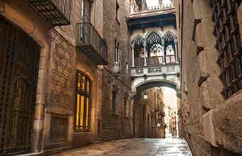 Barri Gotic in Barcelona