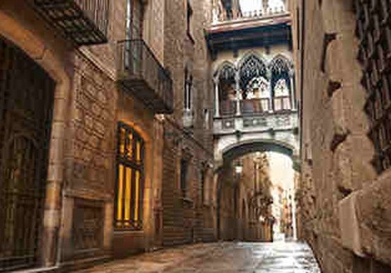 Barri Gotic in Barcelona