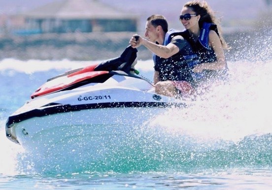 Riding a jet ski in Caleta de Fuste.jpg