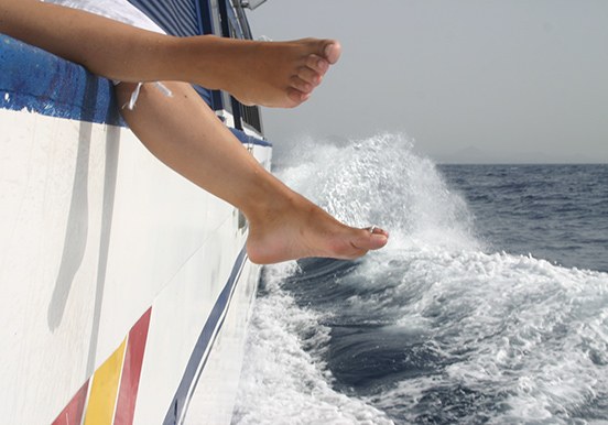 enjoy the ferry ride to Marina Market