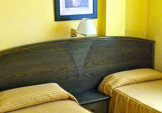 Hotel Caleta bedroom for surf camp