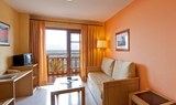 Hotel Elba Castillo apartment living area for surf camp