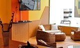 Hotel La Casita living area for surf camp