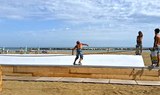 Corralejo surfing training land practice - skate