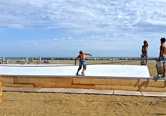 Corralejo surfing training land practice - skate