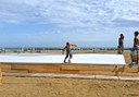 Corralejo surfing training land practice - skate