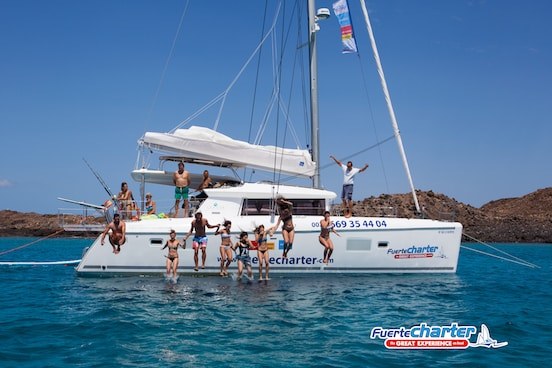 Catamaran sailing fun Corralejo to Lobos island.jpg