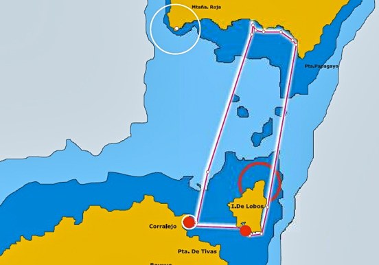 Catamaran 8 hours private sailing route map