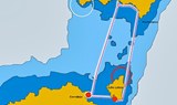 Catamaran 8 hours private sailing route map