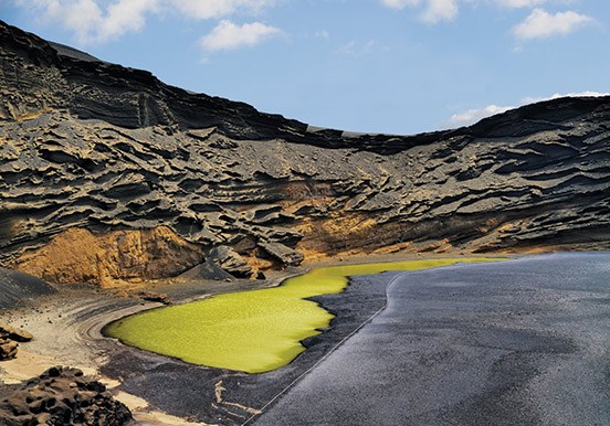 volcanic landscapes in Timanfaya National Park