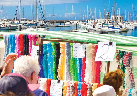 Shop in Marina Market and sail to Papagayo bay