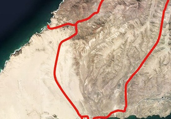 Costa Calma quad and buggy safari 4 hours route map
