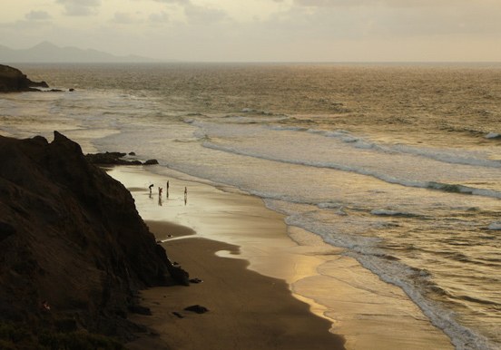 Quad and buggy safari stop - sandy beach in Costa Calma