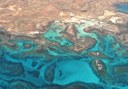 Lobos Island turquoise sea water