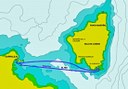 Water taxi to El Puertito route map