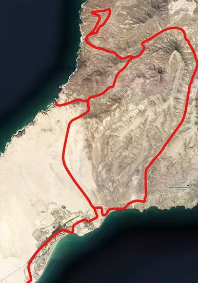 Costa Calma quad and buggy safari 4 hours route map