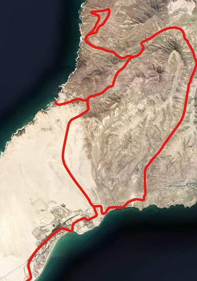 Costa Calma quad and buggy safari 4 hours route map