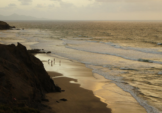 Quad and buggy safari stop - sandy beach in Costa Calma
